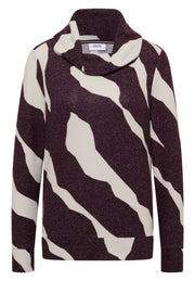 Cecil T-shirt Collar Rood - OAK Fashion Noordwolde