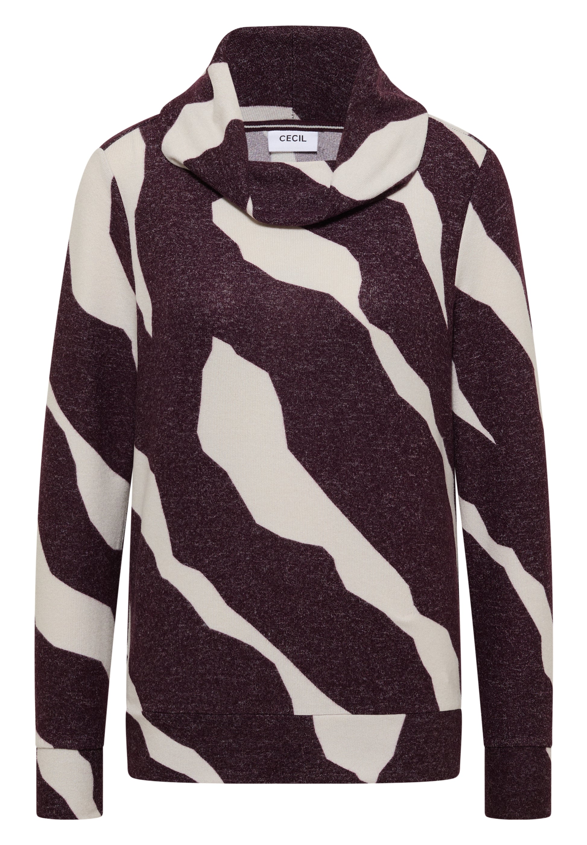 Cecil T-shirt Collar Rood - OAK Fashion Noordwolde