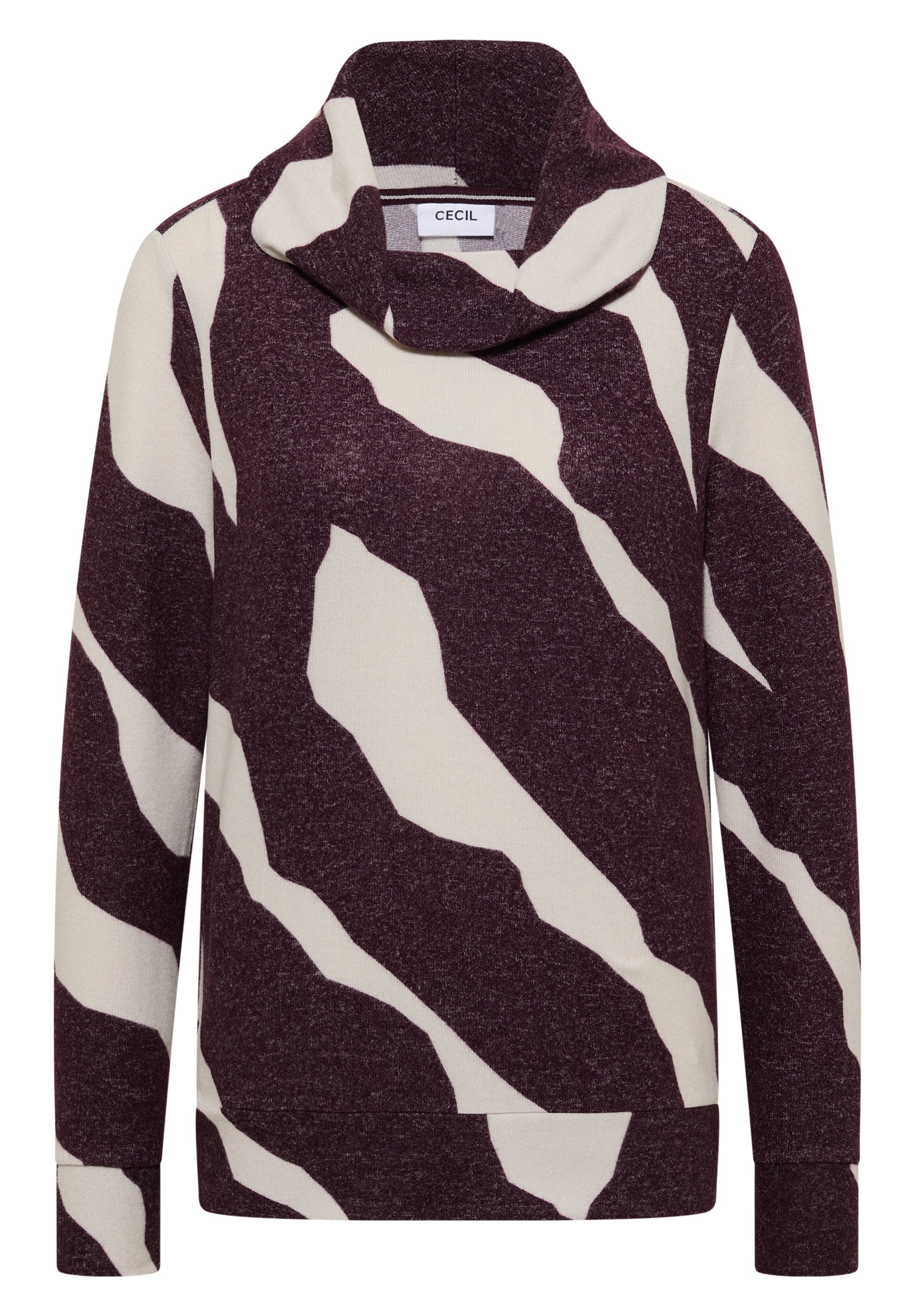 Cecil T-shirt Collar Rood - OAK Fashion Noordwolde