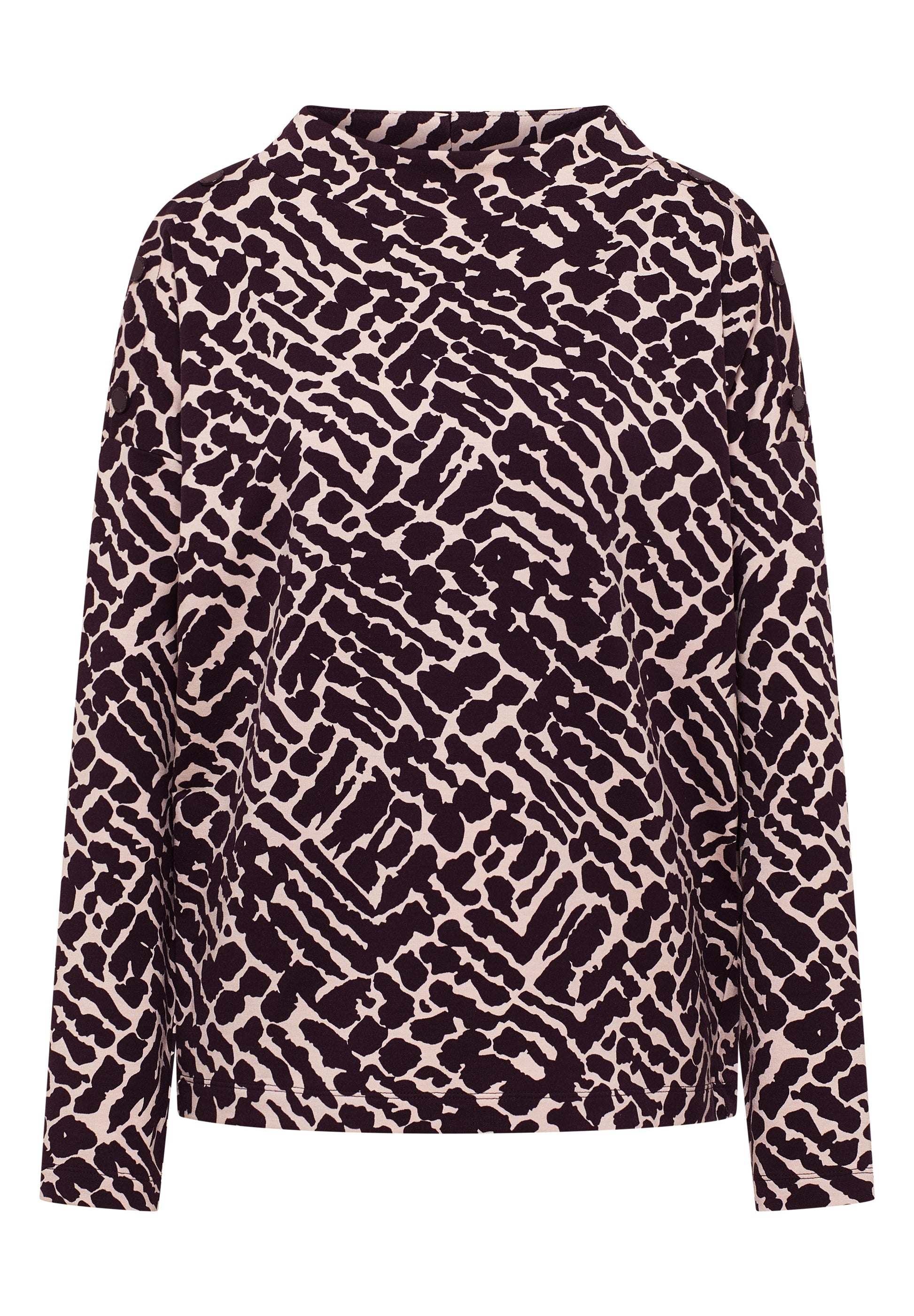 Cecil Trui Funnel Rood - OAK Fashion Noordwolde