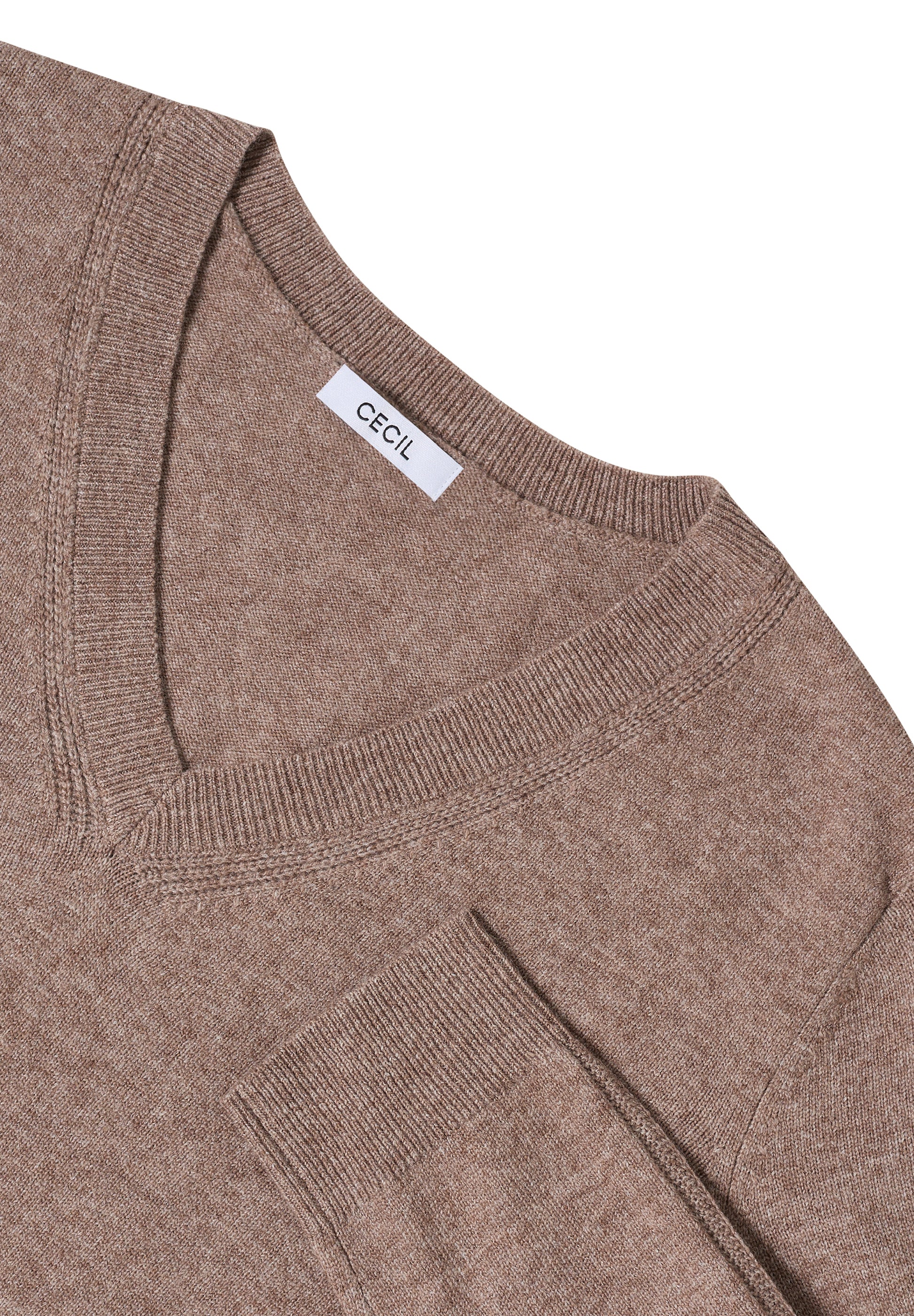 Cecil Trui Cosy Short Bruin - OAK Fashion Noordwolde