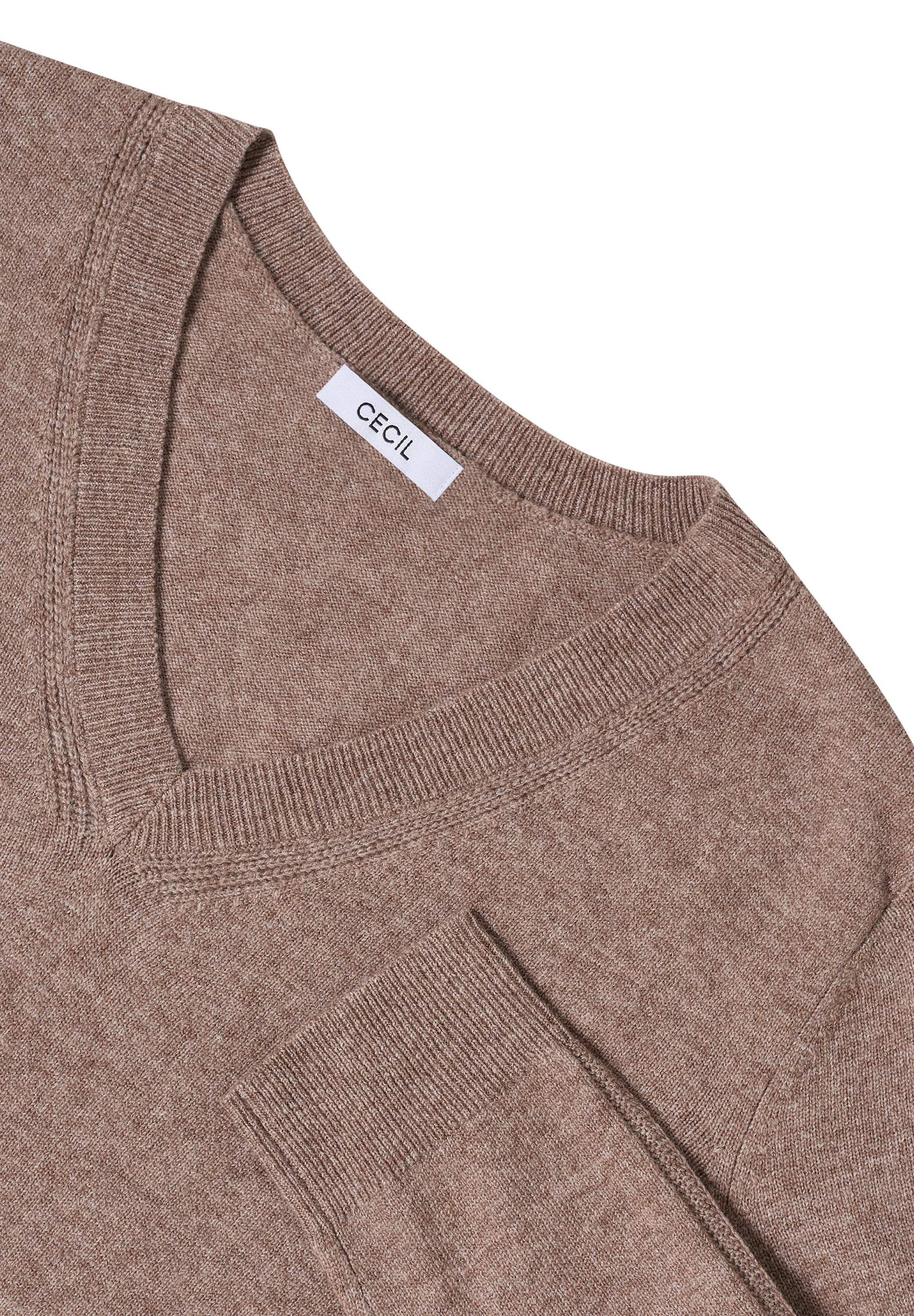 Cecil Trui Cosy Short Bruin - OAK Fashion Noordwolde