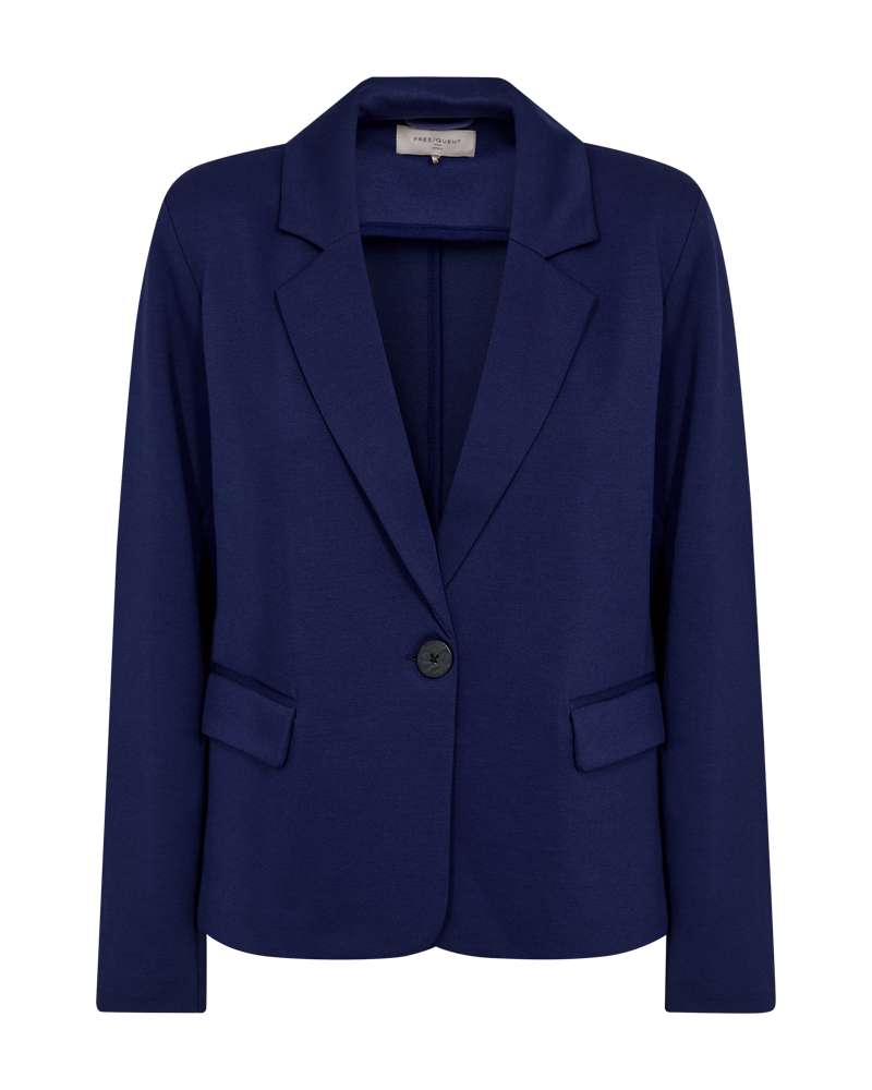 Freequent Blazer Nanni Kort Blauw - OAK Fashion Noordwolde