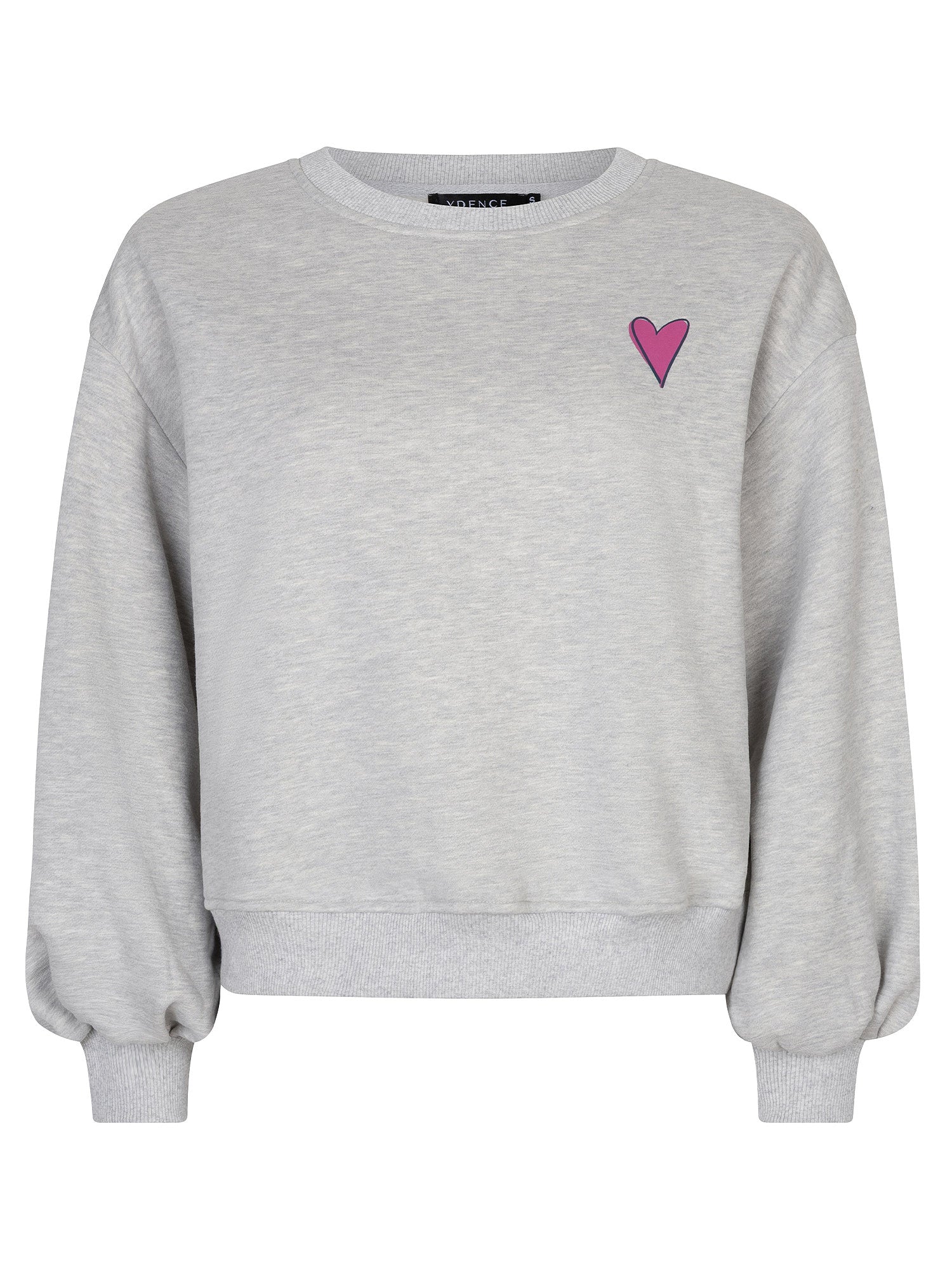 Ydence Sweater Love Letter Grijs - OAK Fashion Noordwolde