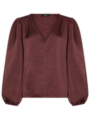 Ydence Top Nyma Bruin - OAK Fashion Noordwolde