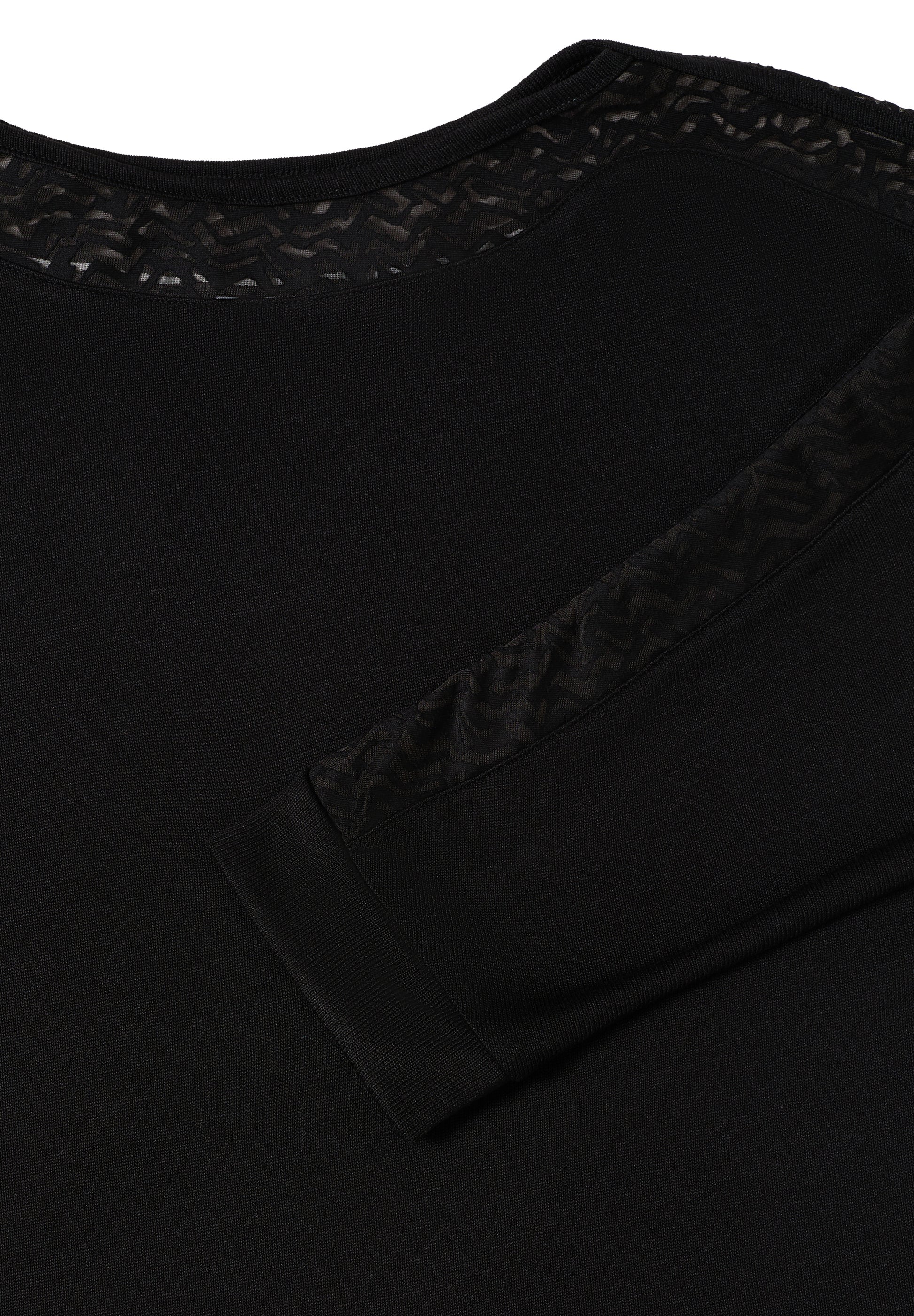 Cecil Top Batwing Mesh Zwart - OAK Fashion Noordwolde