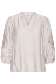 B.young Blouse Xidamy Nature Linen - OAK Fashion Noordwolde