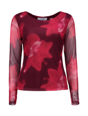 Haily's Mesh Top Kristy Rood - OAK Fashion Noordwolde