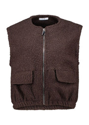 Haily's Gilet Beniti Bruin - OAK Fashion Noordwolde