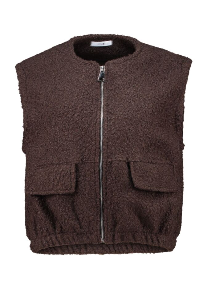 Haily's Gilet Beniti Bruin - OAK Fashion Noordwolde