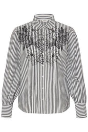 B.young Blouse Fiol METEORITE YARN DYED STRIPE - OAK Fashion Noordwolde