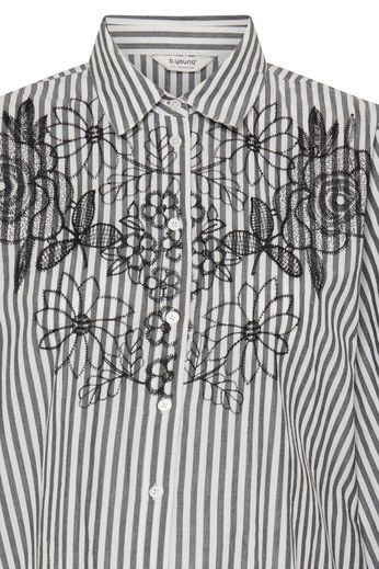 B. Young Blouse Fiol METEORITE YARN DYED STRIPE - OAK Fashion Noordwolde