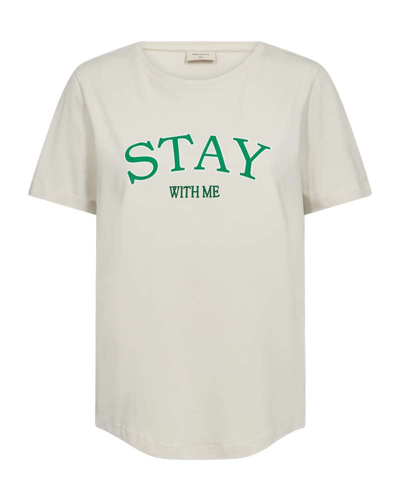 Freequent T-shirt Fenjal Bruin - OAK Fashion Noordwolde