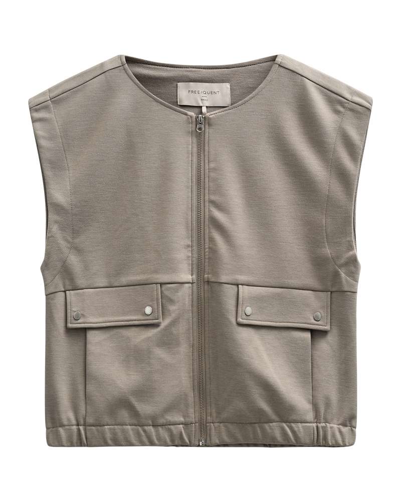 Freequent Gilet Nanni Bruin - OAK Fashion Noordwolde