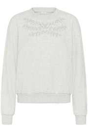 Kaffe KAdaniela Sweatshirt Light Grey Melange - OAK Fashion Noordwolde