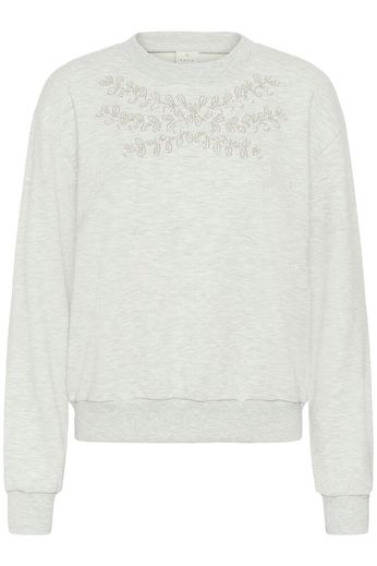 Kaffe KAdaniela Sweatshirt Light Grey Melange - OAK Fashion Noordwolde