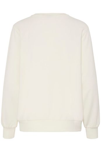 Fransa Sweater Aurora WHISPER WHITE TEXT - OAK Fashion Noordwolde