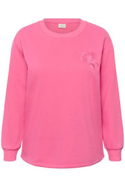 Kaffe Curve Sweater Sus Pink Power - OAK Fashion Noordwolde