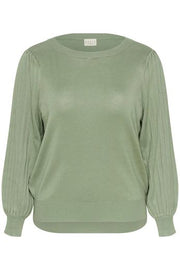 Kaffe Curve KCloni Knit Pullover Sea Spray - OAK Fashion Noordwolde