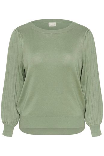 Kaffe Curve KCloni Knit Pullover Sea Spray - OAK Fashion Noordwolde