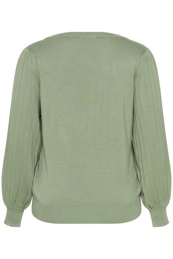 Kaffe Curve KCloni Knit Pullover Sea Spray - OAK Fashion Noordwolde