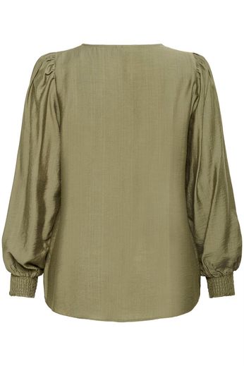 Kaffe Curve Blouse Sofia Dusky Green - OAK Fashion Noordwolde