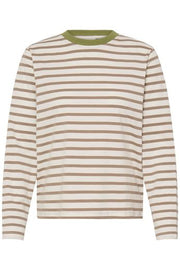 Ichi Top Mira Loose SEPIA TINT / CLOUD DANCER - OAK Fashion Noordwolde