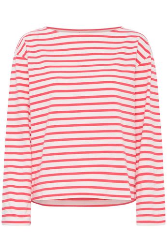 Ichi Top Mira Boatneck TEABERRY / CLOUD DANCER - OAK Fashion Noordwolde