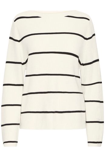 Ichi Trui Boston BIRCH W BLACK STRIPE - OAK Fashion Noordwolde