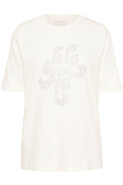 Kaffe Curve T-Shirt Rosa Chalk - OAK Fashion Noordwolde