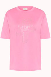 Kaffe Curve T-Shirt Rosa Pink Power - OAK Fashion Noordwolde