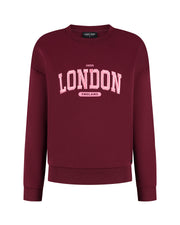 Lady Day Sweater London Rood - OAK Fashion Noordwolde