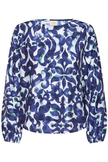 Fransa Top Ariana BOHO BLOOM NAVY/GREEN - OAK Fashion Noordwolde