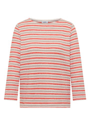Cecil Top Stripe Oranje - OAK Fashion Noordwolde