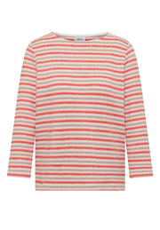 Cecil Top Stripe Oranje - OAK Fashion Noordwolde