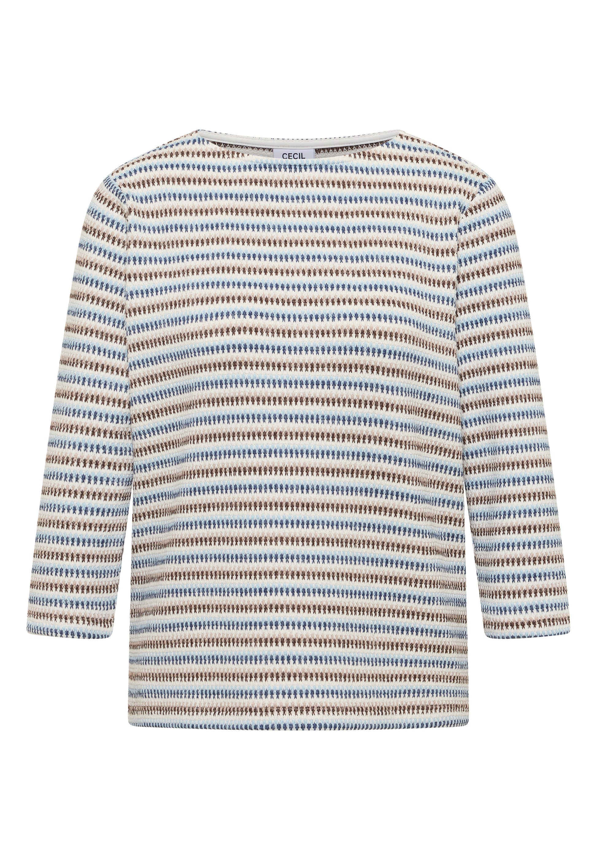 Cecil Top Stripe Blauw - OAK Fashion Noordwolde