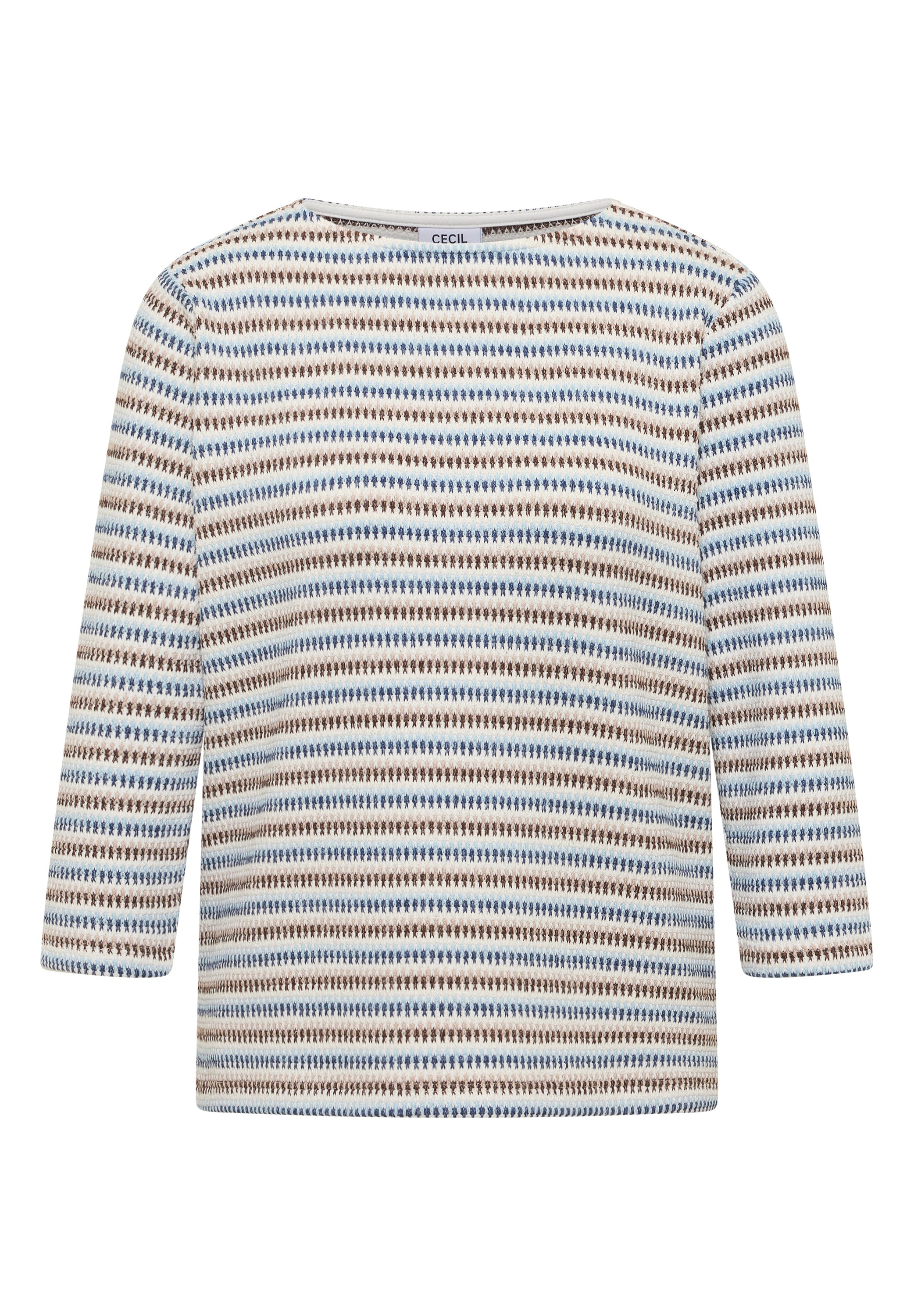 Cecil Top Stripe Blauw - OAK Fashion Noordwolde