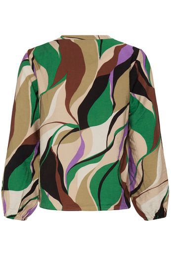 B.young Blouse Ibine ABSTRACT LEAVES LAVENDER - OAK Fashion Noordwolde