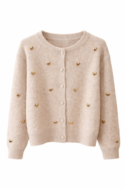 Oak Vest met harten Bruin - OAK Fashion Noordwolde