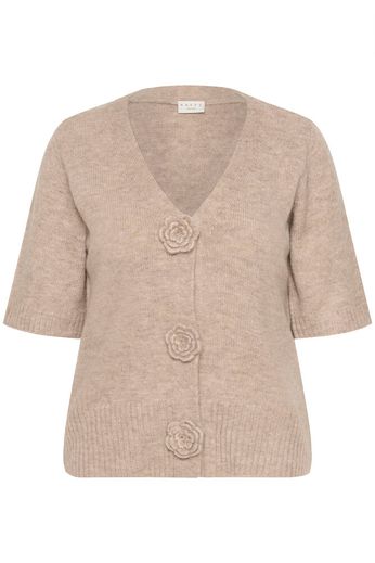 Kaffe Curve KCrosa Cardigan Feather Gray Melange - OAK Fashion Noordwolde