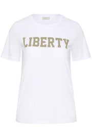 Kaffe Curve KCjune T-Shirt Optical White - OAK Fashion Noordwolde