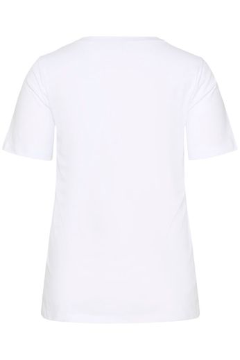 Kaffe Curve KCjune T-Shirt Optical White - OAK Fashion Noordwolde