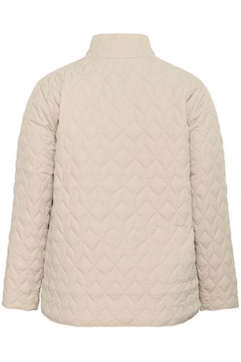 Kaffe Curve KCleina Quilt Jacket Feather Gray - OAK Fashion Noordwolde