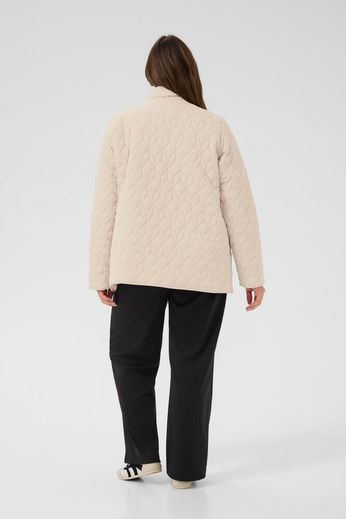 Kaffe Curve KCleina Quilt Jacket Feather Gray - OAK Fashion Noordwolde