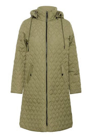 Kaffe Curve KCleina Quilt Coat Dusky Green - OAK Fashion Noordwolde