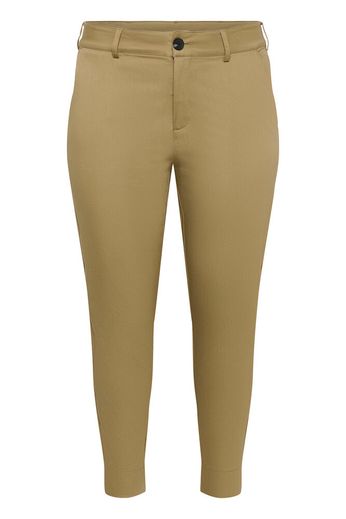 Kaffe Curve KCleana Chino 7/8 Pants Petrified Oak - OAK Fashion Noordwolde
