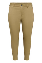 Kaffe Curve KCleana Chino 7/8 Pants Petrified Oak - OAK Fashion Noordwolde