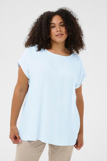 Kaffe Curve Top Milia Nantucket Breeze - OAK Fashion Noordwolde