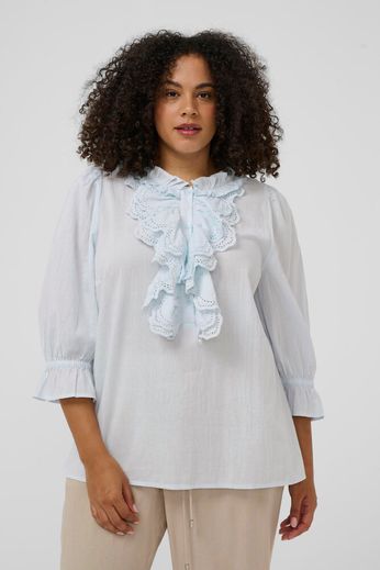 Kaffe Curve KCangli Blouse Nantucket Breeze - OAK Fashion Noordwolde