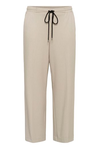 Kaffe Curve KCsirana Pants Chalk / Black Pin stripe - OAK Fashion Noordwolde